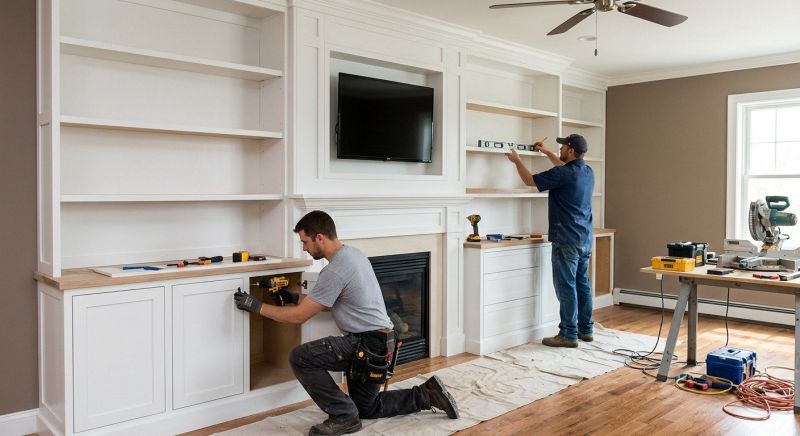Built In Tv Cabinetry in Alexandria, VA