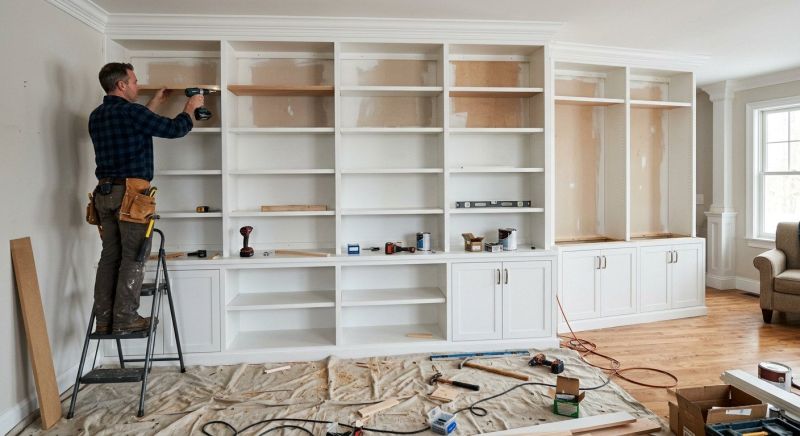 Mudroom Shelving Installation in Raleigh, NC